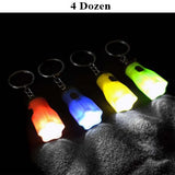 Star Shaped Barrel Flashlight Keychains