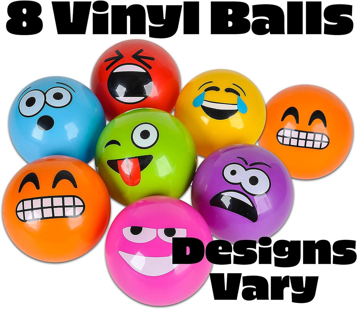 Inflatable Emoji Balls - Assorted Colors