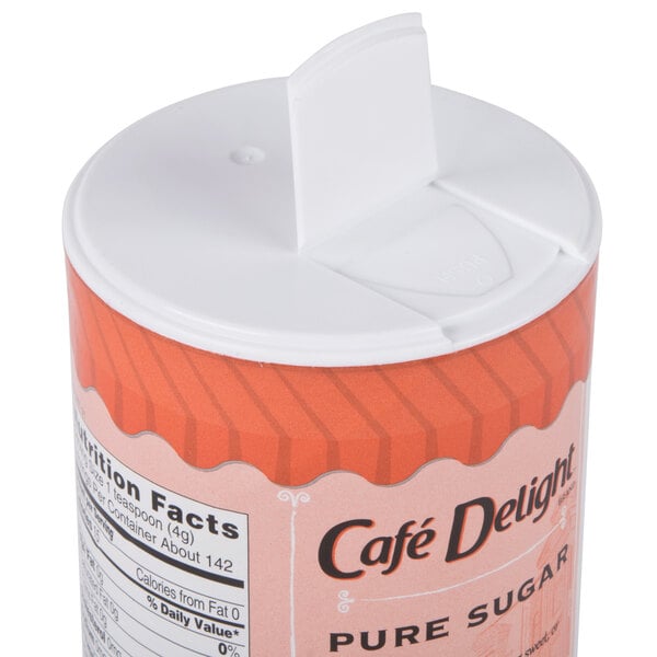 Cafe Delight Sugar Canister 20 oz. - 24/Case