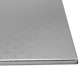 O'Creme Half Size Rectangular Silver Foil Cake Board, 1/2" Thick, Pack of 5