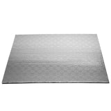 O'Creme Half Size Rectangular Silver Foil Cake Board, 1/4" Thick, Pack of 10