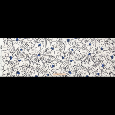 Mood Exclusive Night in Tunisia White and Blue Cotton Poplin