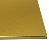 O'Creme Full Size Rectangular Gold Foil Cake Board, 1/2" Thick, Pack of 5