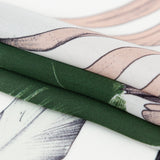 Milly Tropical Leaves Silk Georgette
