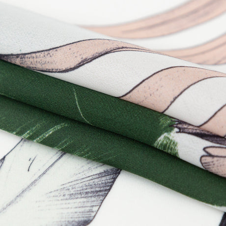 Milly Tropical Leaves Silk Georgette