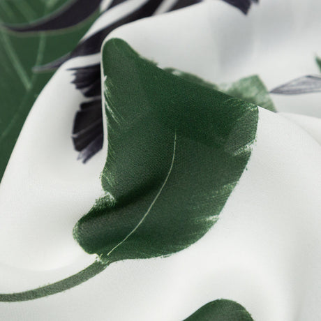 Milly Tropical Leaves Silk Georgette