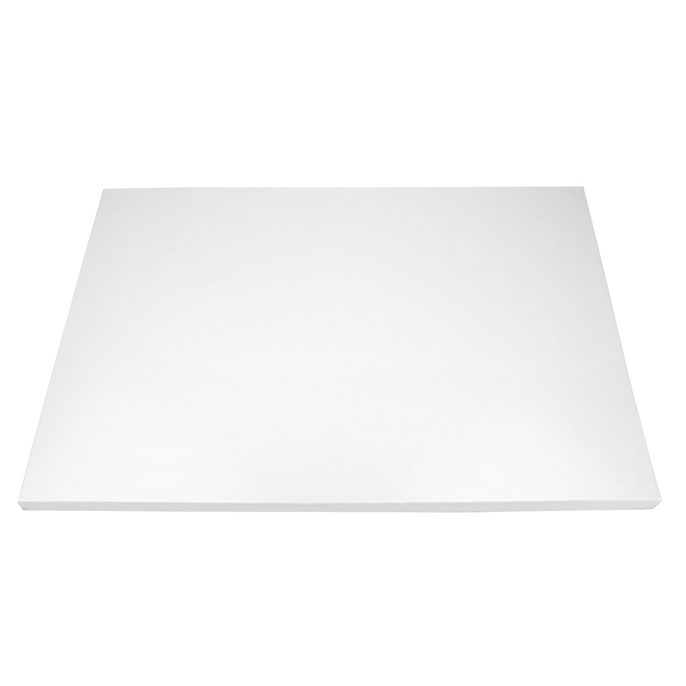 O'Creme Full Size Rectangular White Foil Cake Board, 1/2" Thick, Pack of 5