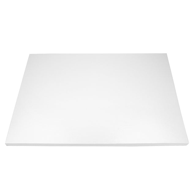 O'Creme Half Size Rectangular White Foil Cake Board, 1/2" Thick, Pack of 5