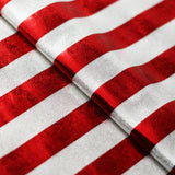 Matrix Stars And Stripes Nylon Spandex Fabric - Red Blue Silver Stars And Stripes Hologram, 58-60" Width (1 Yard)