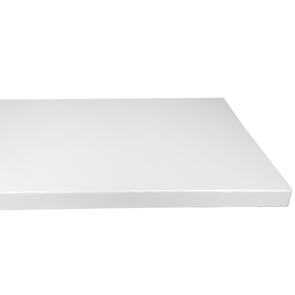 O'Creme Quarter Size Rectangular White Foil Cake Board, 1/2" Thick, Pack of 5