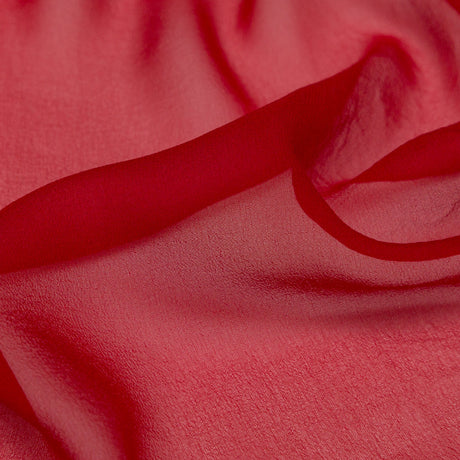 Milly Red Silk Chiffon