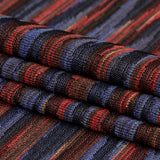 Deep Well and Chili Oil Tactile Striped Polyester Knit