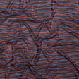 Deep Well and Chili Oil Tactile Striped Polyester Knit
