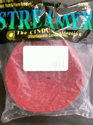 Burgundy Crepe Paper Streamer - 81 Feet
