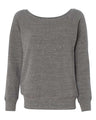 Women's Sponge Fleece Wide Neck Sweatshirt