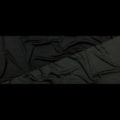 Italian Green and Black Printed Ponte Knit