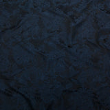Shimmering Metallic Federal Blue Abstract Jacquard