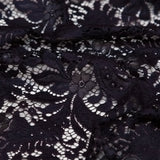 Italian Mulberry Floral Lace with Scalloped Eyelash Edges