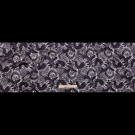 Italian Mulberry Floral Lace with Scalloped Eyelash Edges