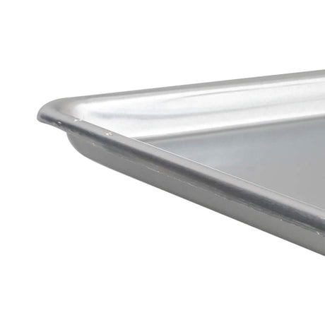 26" x 18" Full Size Sheet Pan 12 Gauge Aluminum Open Bead Heavy-Duty Design