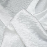 Italian White Wrinkled Polyester Satin