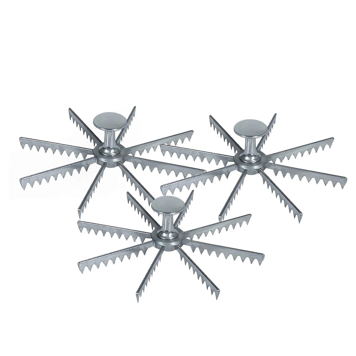 Pie Marker 8 Cut Cast Aluminum Polished Finish