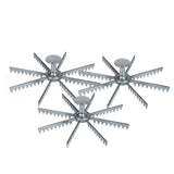 Pie Marker 8 Cut Cast Aluminum Polished Finish