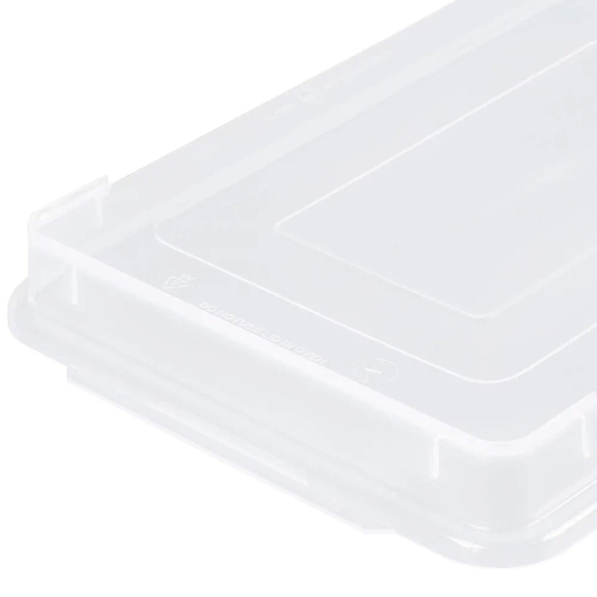 Quarter-Size Sheet Pan Cover 13¾" x 9¾" x 1" Clear Polypropylene Snap On Fit