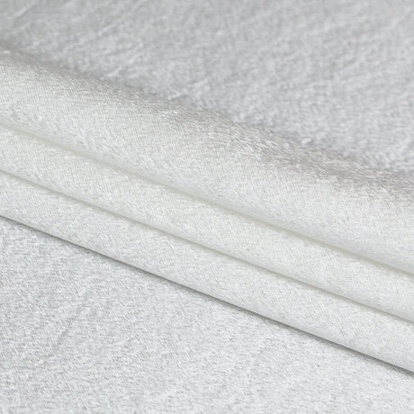 Italian White Polyester Crepe Back Satin