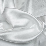 Italian White Polyester Crepe Back Satin