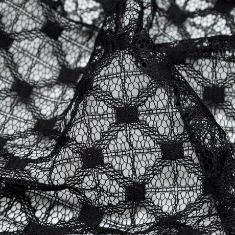 Milly Black Diamond Polyester Lace