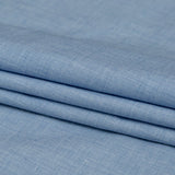 Italian Heathered Blue Cotton Shirting