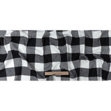 Buffalo Check Cotton Flannel - Black and White - Seco Collection