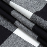 Buffalo Check Cotton Flannel - Black and White - Seco Collection