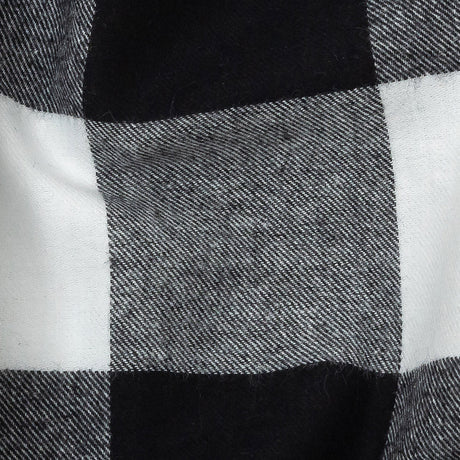 Buffalo Check Cotton Flannel - Black and White - Seco Collection