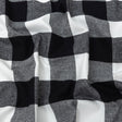 Buffalo Check Cotton Flannel - Black and White - Seco Collection