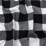 Buffalo Check Cotton Flannel - Black and White - Seco Collection