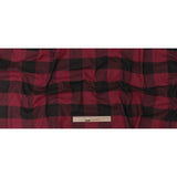 Buffalo Check Cotton Flannel - Black and Red - Seco Collection