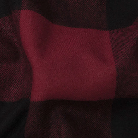 Buffalo Check Cotton Flannel - Black and Red - Seco Collection