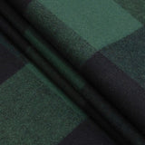Buffalo Check Cotton Flannel - Black and Green - Seco Collection