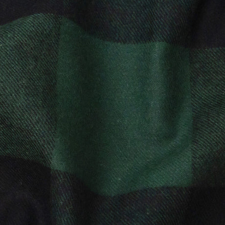 Buffalo Check Cotton Flannel - Black and Green - Seco Collection
