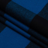 Buffalo Check Cotton Flannel - Black and Blue - Seco Collection