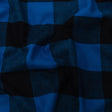 Buffalo Check Cotton Flannel - Black and Blue - Seco Collection