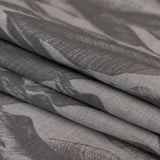 Organic Cotton Shirting - Heathered Vapor and Granite Gray Leaves