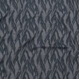 Organic Cotton Shirting - Heathered Icelandic Blue and Grisaille Leaves
