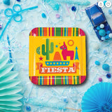 8 Count Sombrero Fiesta Party Paper Dinner Plates 9 Inch for Cinco de Mayo Celebration