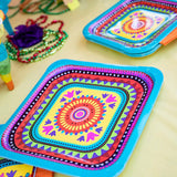 8 Count Fiesta Theme Disposable Paper Dinner Plates 9"