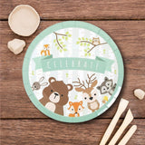 8 Count Woodland Animal Paper Dinner Plates for Birthday Baby Shower Party 9 1/4 Inch