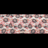 Famous NYC Designer Firecracker and Poinsettia Sunflowers Blended Cotton Brocade