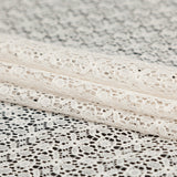 Famous NYC Designer Crystal Gray Stretch Floral Lace